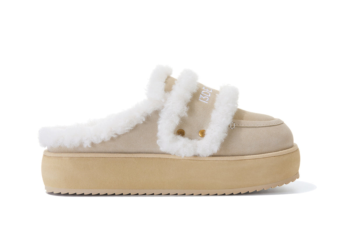 13DE MARZO Detachable Snow Boot Slipper Khaki