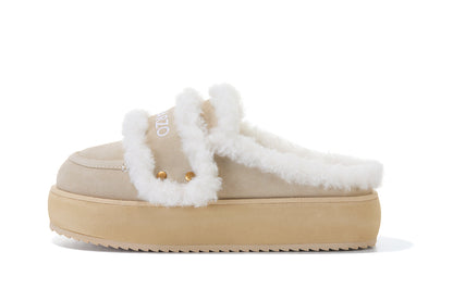 13DE MARZO Detachable Snow Boot Slipper Khaki