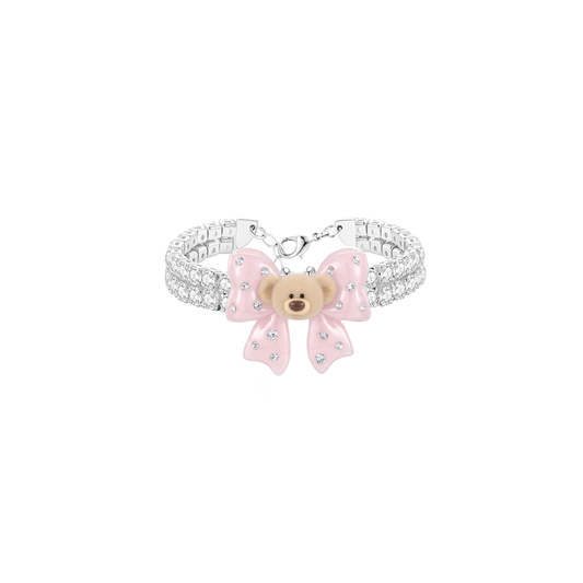13DE MARZO Mini Bear Bow Bracelet Pink
