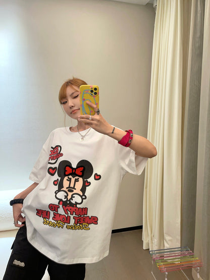 Sofitte Minnie Mouse Graffiti Tee White