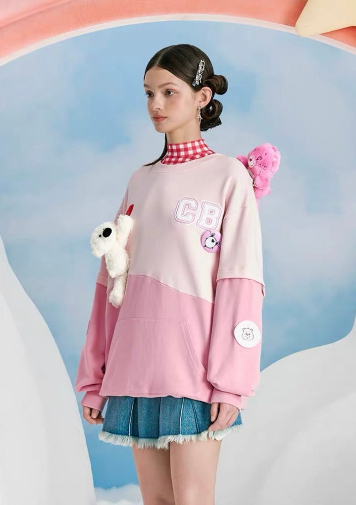 13DE MARZO x CARE BEARS Wave Color Sweater Lotus