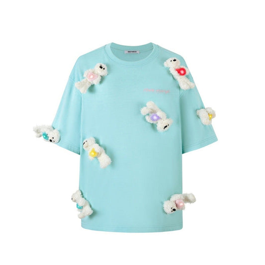 13DE MARZO Doozoo Heart Luminous T-shirt Spun Sugar