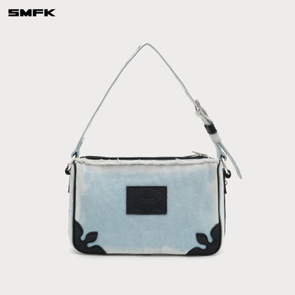 SMFK COMPASS KITTY Blue Denim bag (Large)