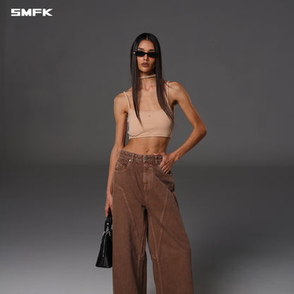 SMFK Mirage Mirror Leather Chocker Small Fresh Skin
