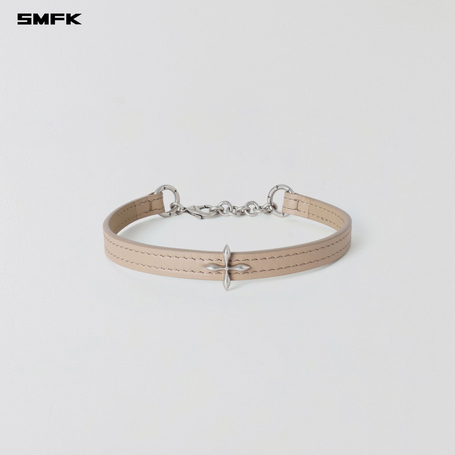SMFK Mirage Mirror Leather Chocker Small Fresh Skin