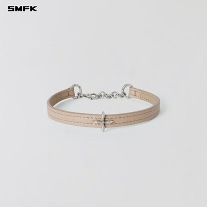 SMFK Mirage Mirror Leather Chocker Small Fresh Skin