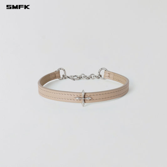SMFK Mirage Mirror Leather Chocker Small Fresh Skin