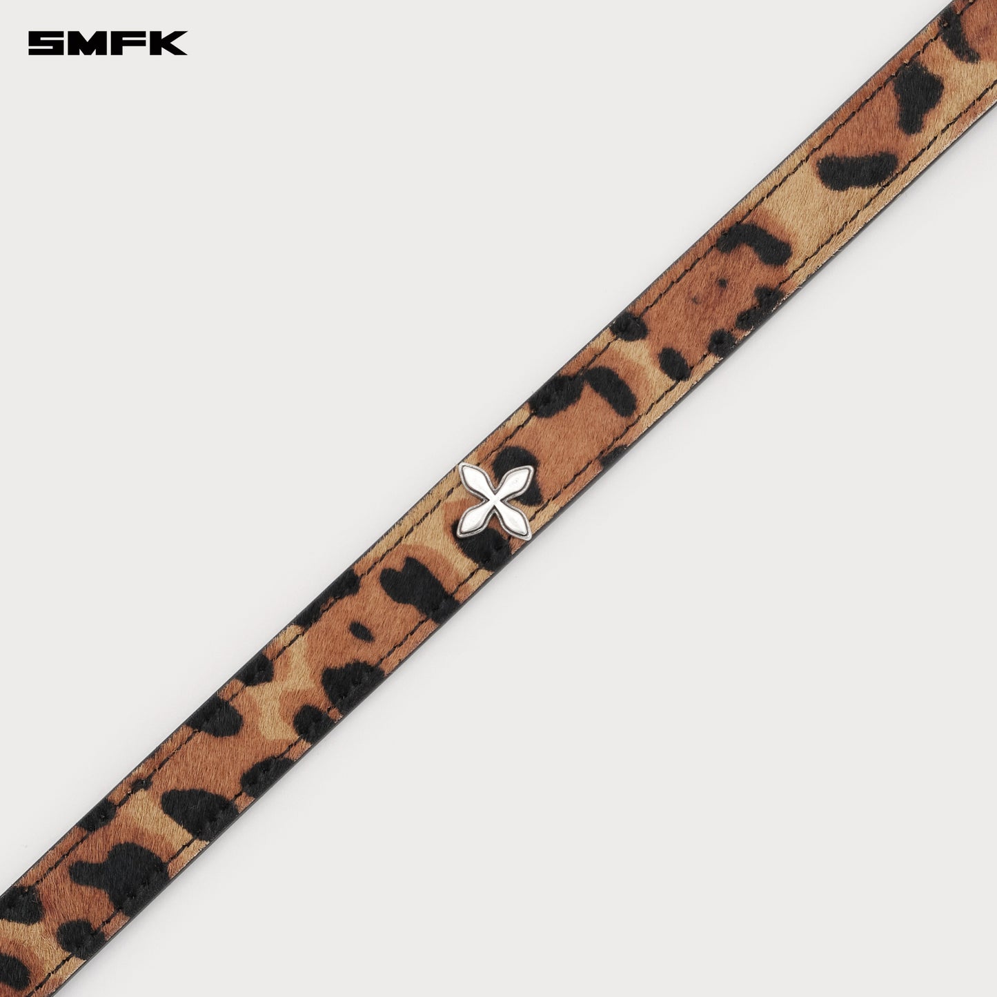 SMFK COMPASS Classic Fur Turtleneck Choker Leopard Print