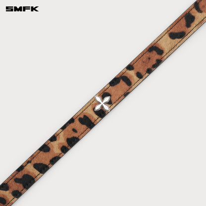 SMFK COMPASS Classic Fur Turtleneck Choker Leopard Print
