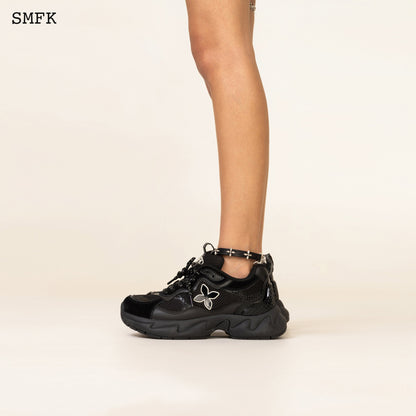 SMFK Compass Black Garden Leather Anklet