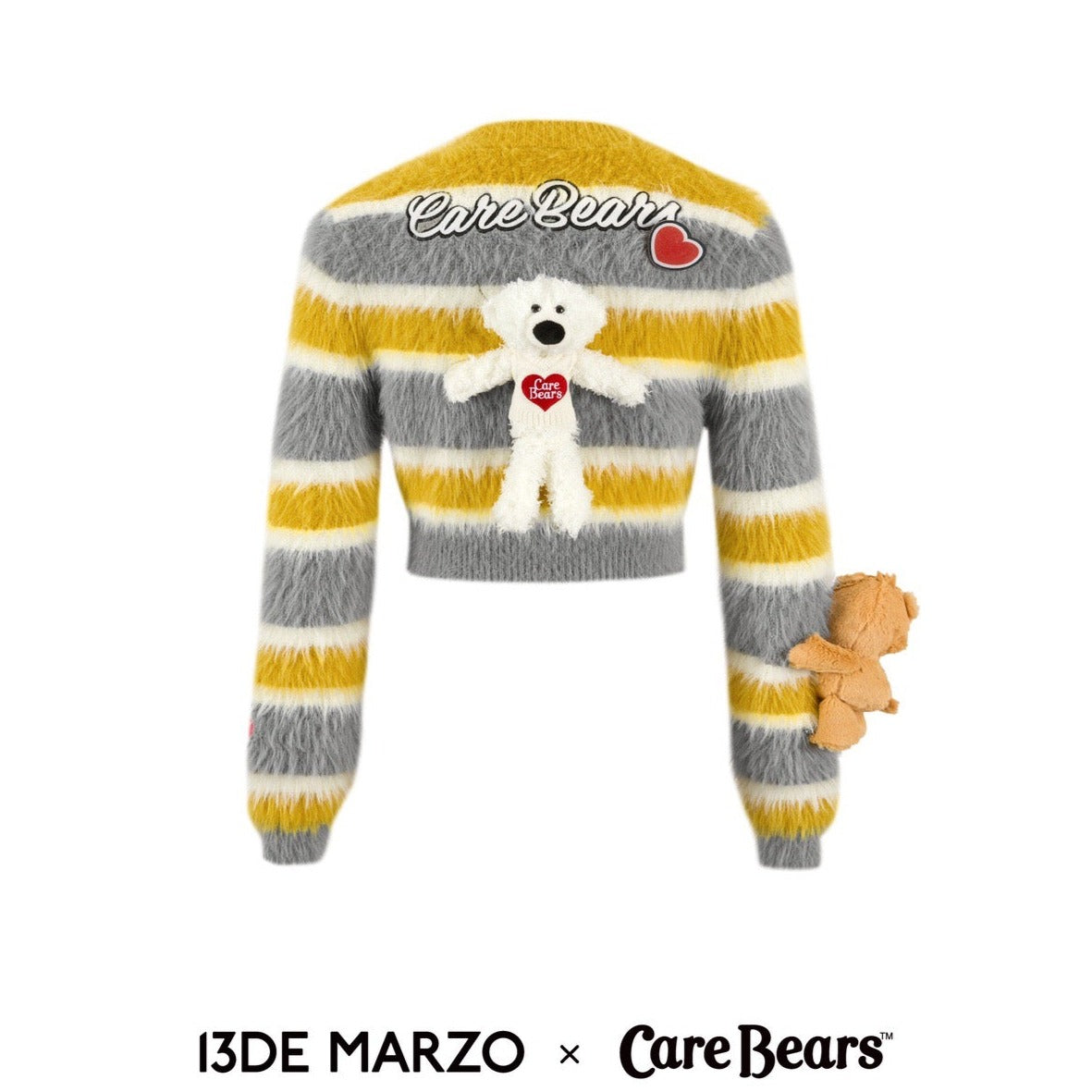 13DE MARZO x CARE BEARS Badges Sweater Ash