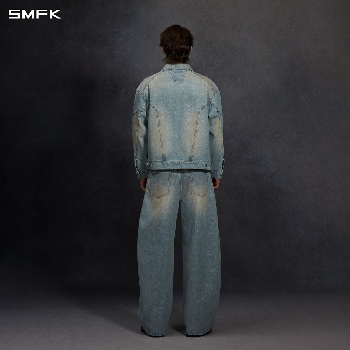 SMFK Mirage Siren Vintage Massive Cargo Jacket Starry Denim U Starry Blue