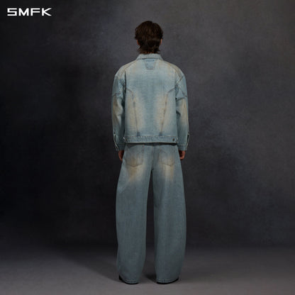 SMFK Mirage Siren Vintage Massive Cargo Jacket Starry Denim U Starry Blue