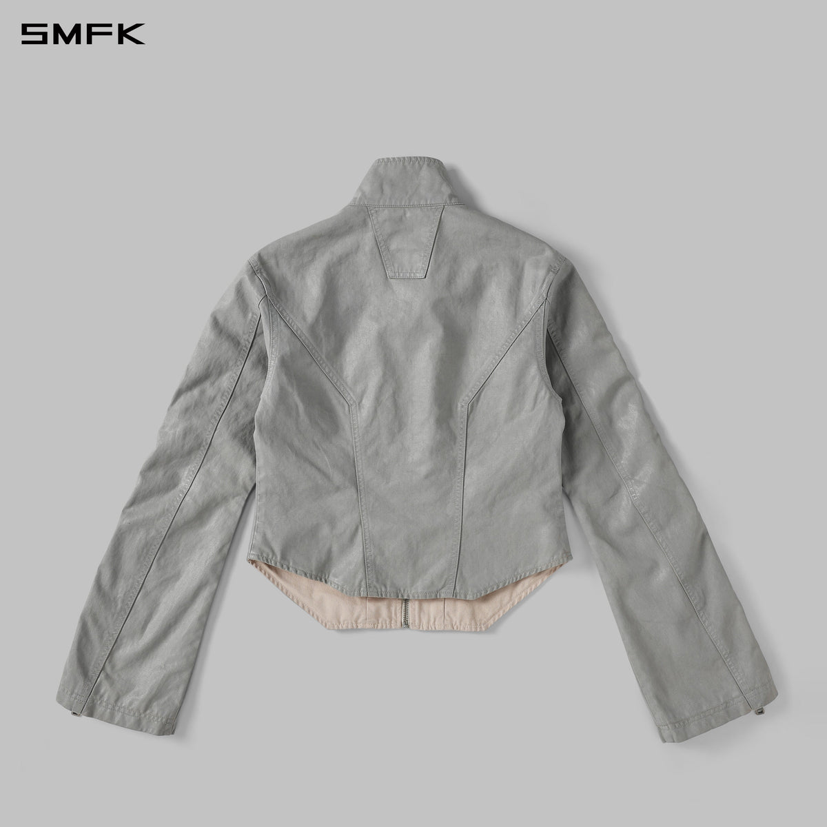 SMFK Myth Aeolus Symmetry Cut Wax Cargo Jacket Wax Cotton Wax Grey