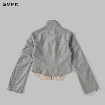 SMFK Myth Aeolus Symmetry Cut Wax Cargo Jacket Wax Cotton Wax Grey