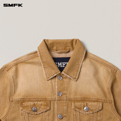 SMFK Compass Permanent Slim Denim Jacket Grassland Khaki