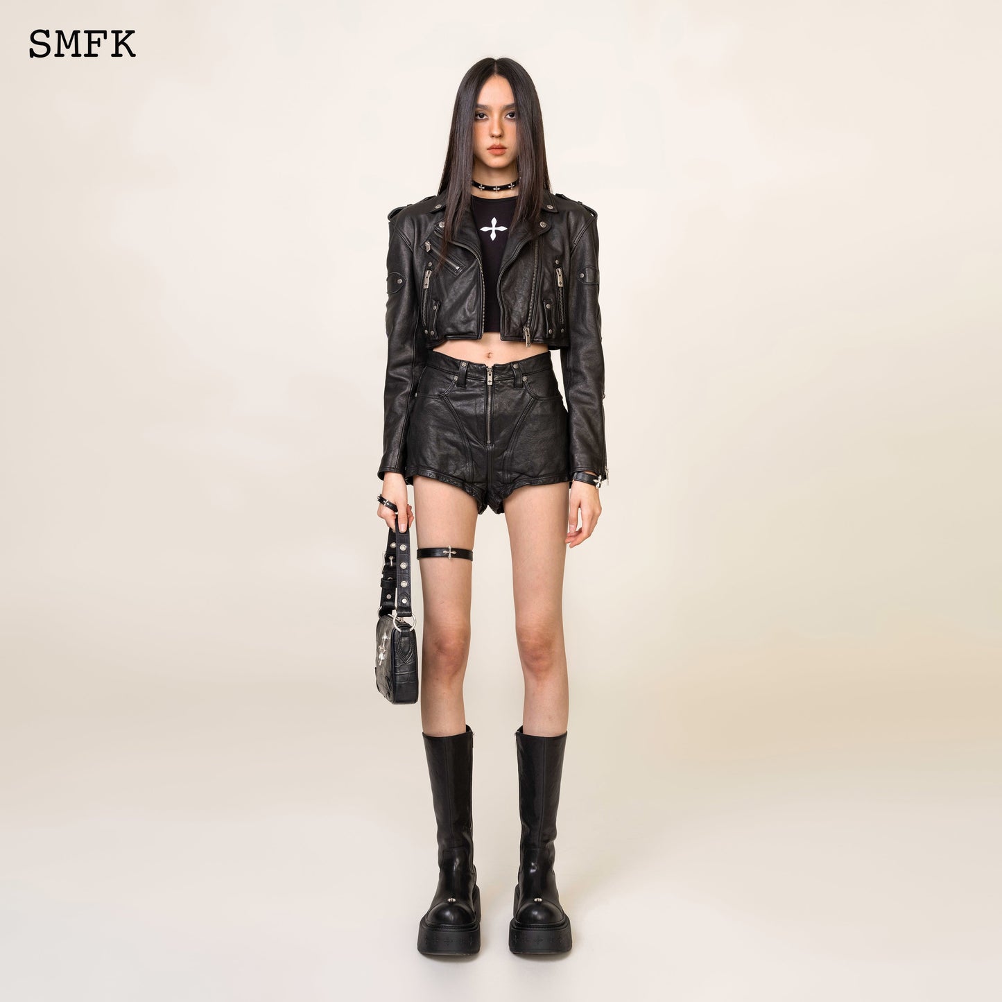 SMFK WildWorld Rider Lambskin Short Jacket