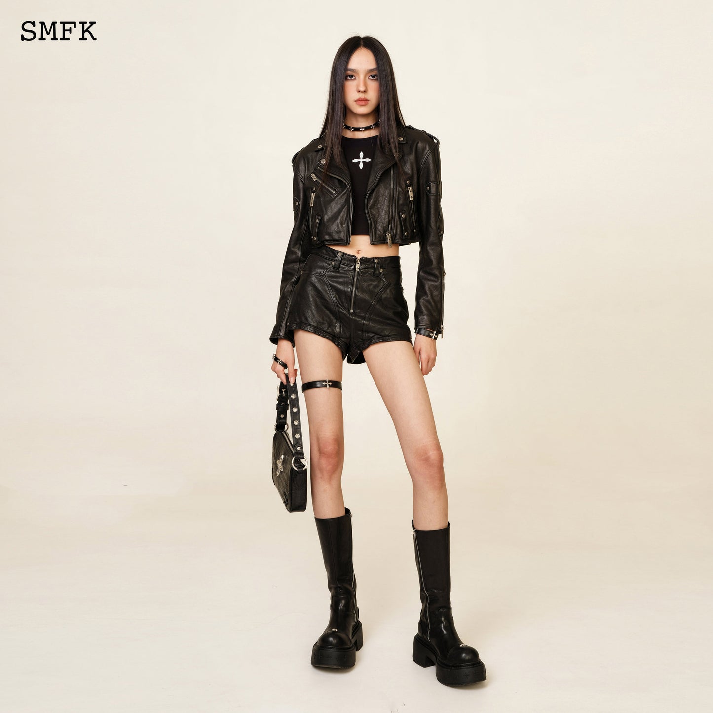 SMFK WildWorld Rider Lambskin Short Jacket