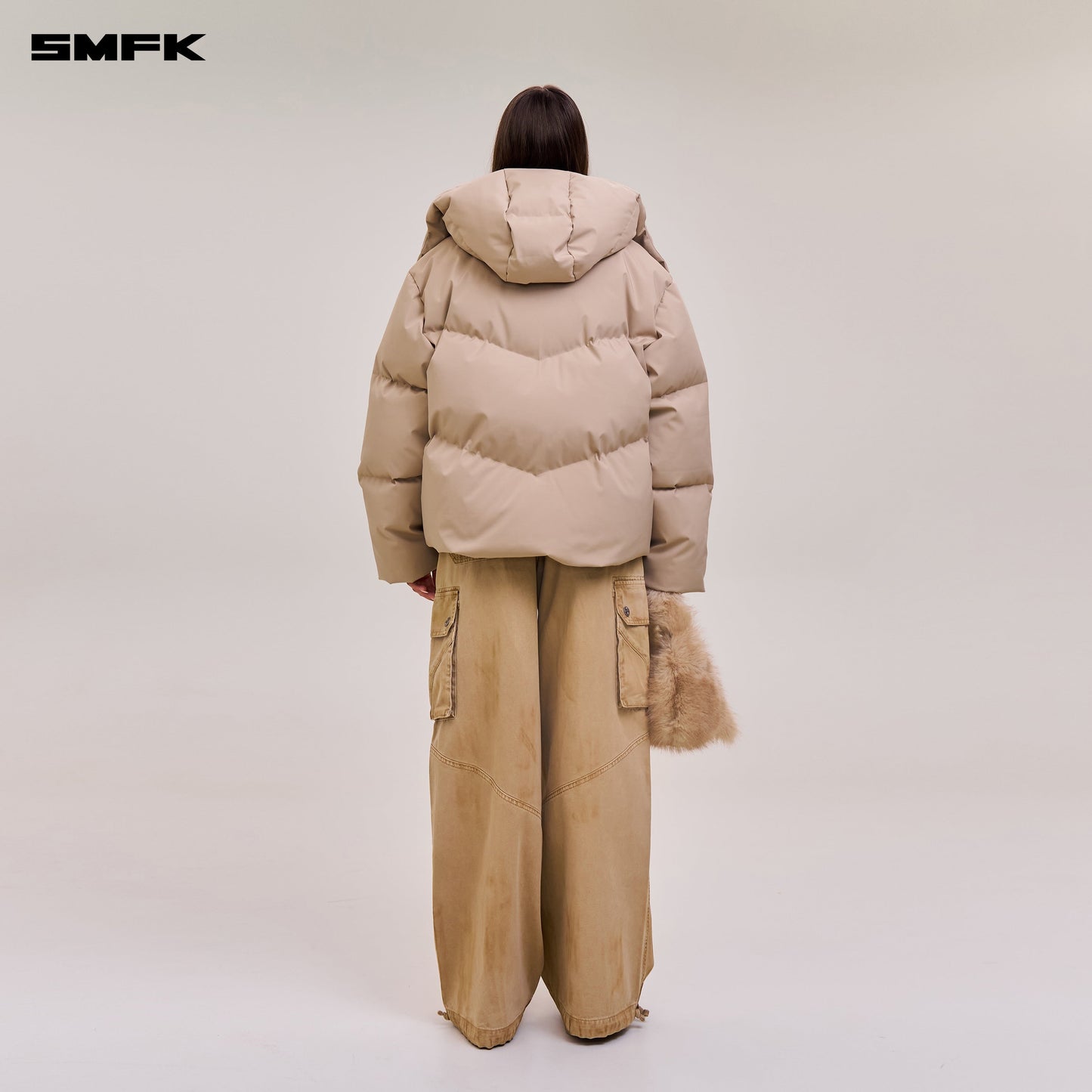 SMFK Compass Mode Wasteland Hunting Down Jacket Loose Fade Sand