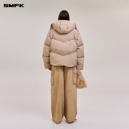 SMFK Compass Mode Wasteland Hunting Down Jacket Loose Fade Sand