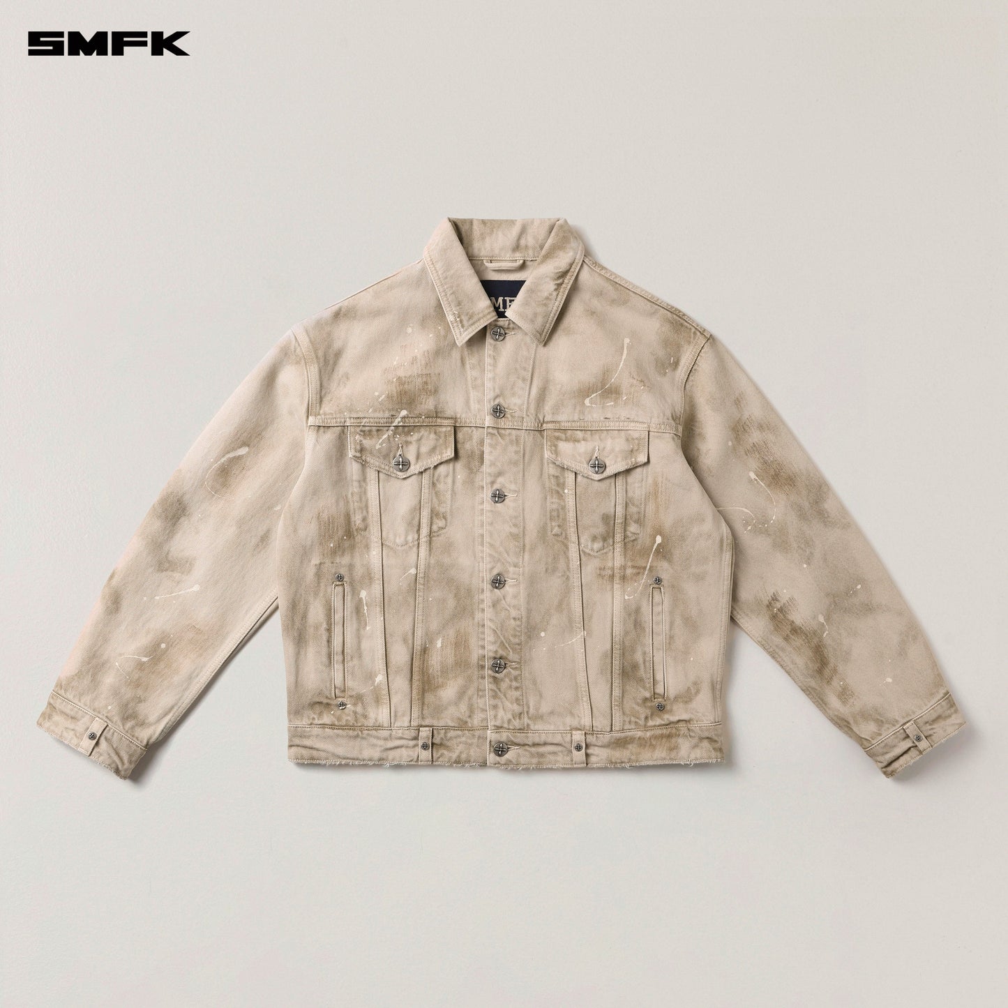 SMFK Rage Wild Huge Denim Jacket Wild Brown