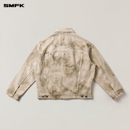 SMFK Rage Wild Huge Denim Jacket Wild Brown