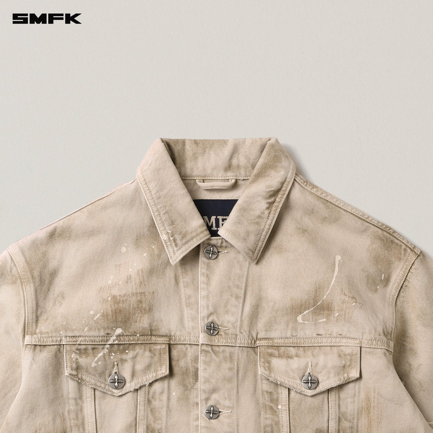 SMFK Rage Wild Huge Denim Jacket Wild Brown
