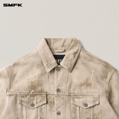 SMFK Rage Wild Huge Denim Jacket Wild Brown