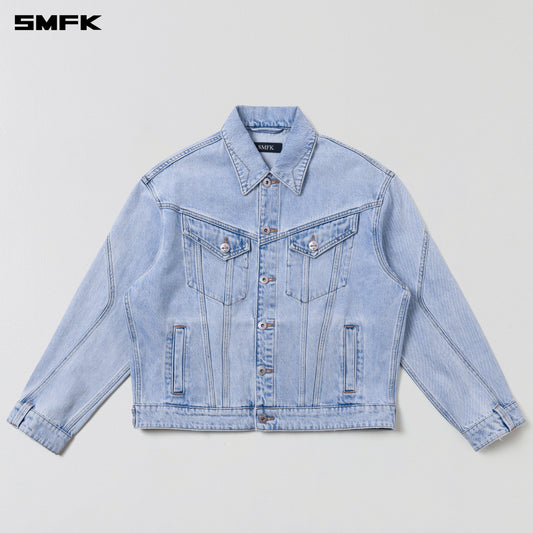 SMFK Wild Mirage Loose Denim Jacket/Cotton Wild Sky Blue