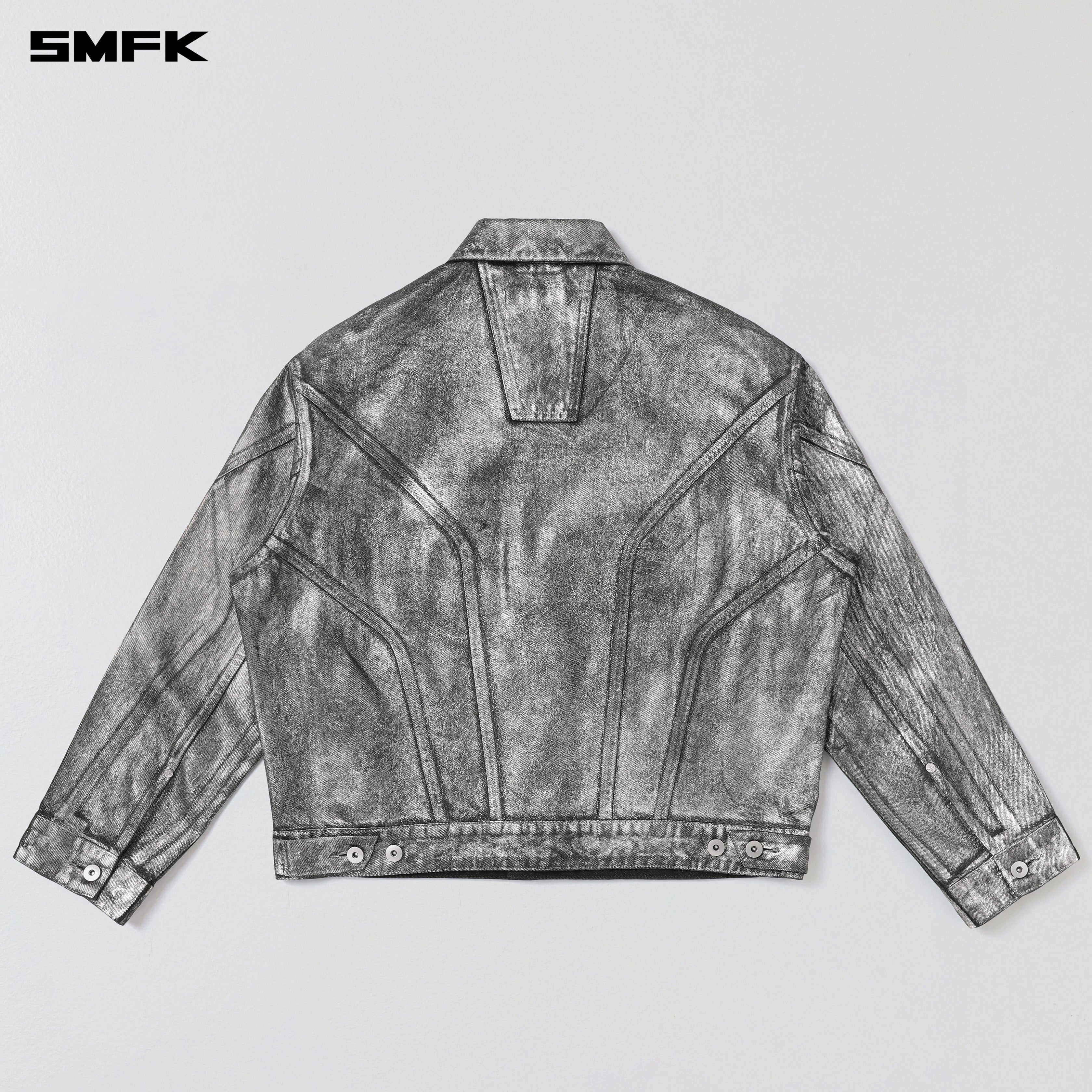 SMFK Wild Mirage Loose Denim Jacket/Cotton Silver Nebula – Fixxshop