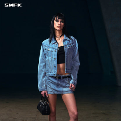 SMFK Wild Mirage Slim Denim Jacket/Cotton Wild Sky Blue