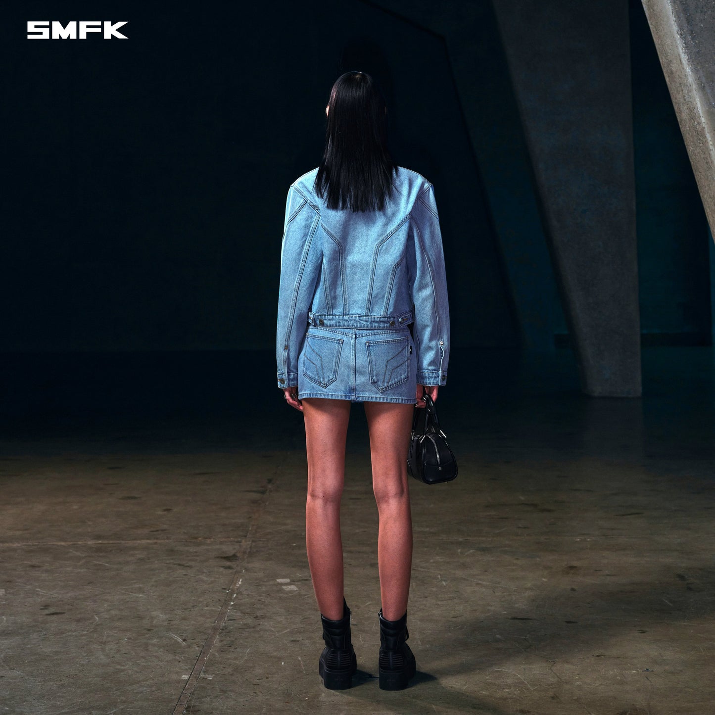 SMFK Wild Mirage Slim Denim Jacket/Cotton Wild Sky Blue