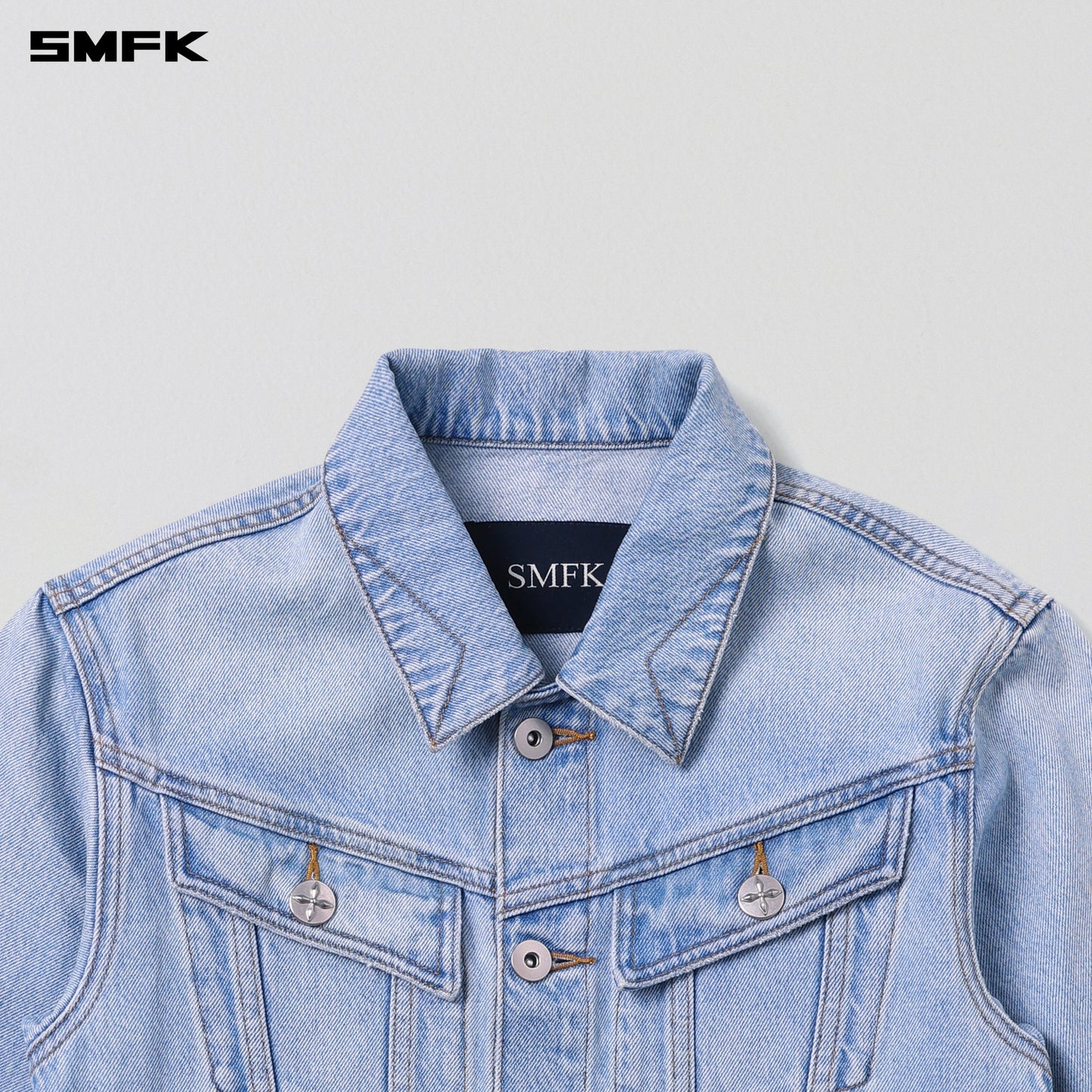 SMFK Wild Mirage Slim Denim Jacket/Cotton Wild Sky Blue
