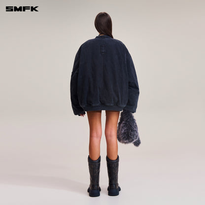 SMFK Vintage Vanish Storm Dye Massive Pilot Jacket/Stone Wash Vanish Black