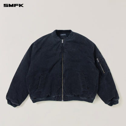SMFK Vintage Vanish Storm Dye Massive Pilot Jacket/Stone Wash Vanish Black