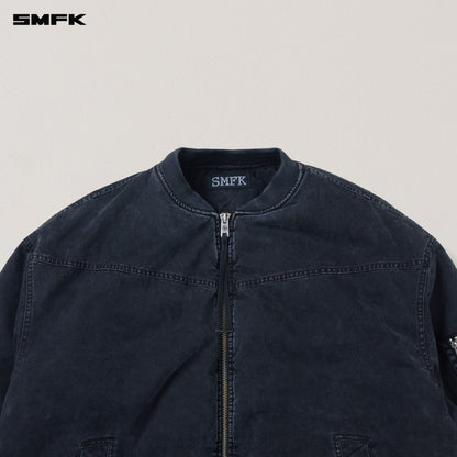 SMFK Vintage Vanish Storm Dye Massive Pilot Jacket/Stone Wash Vanish Black