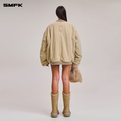 SMFK Vintage Vanish Storm Dye Massive Pilot Jacket/Stone Wash Vanish Sand