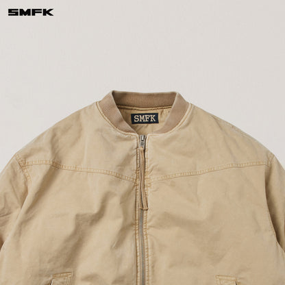 SMFK Vintage Vanish Storm Dye Massive Pilot Jacket/Stone Wash Vanish Sand