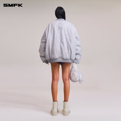 SMFK Vintage Vanish Storm Dye Massive Pilot Jacket/Stone Wash Vanish White