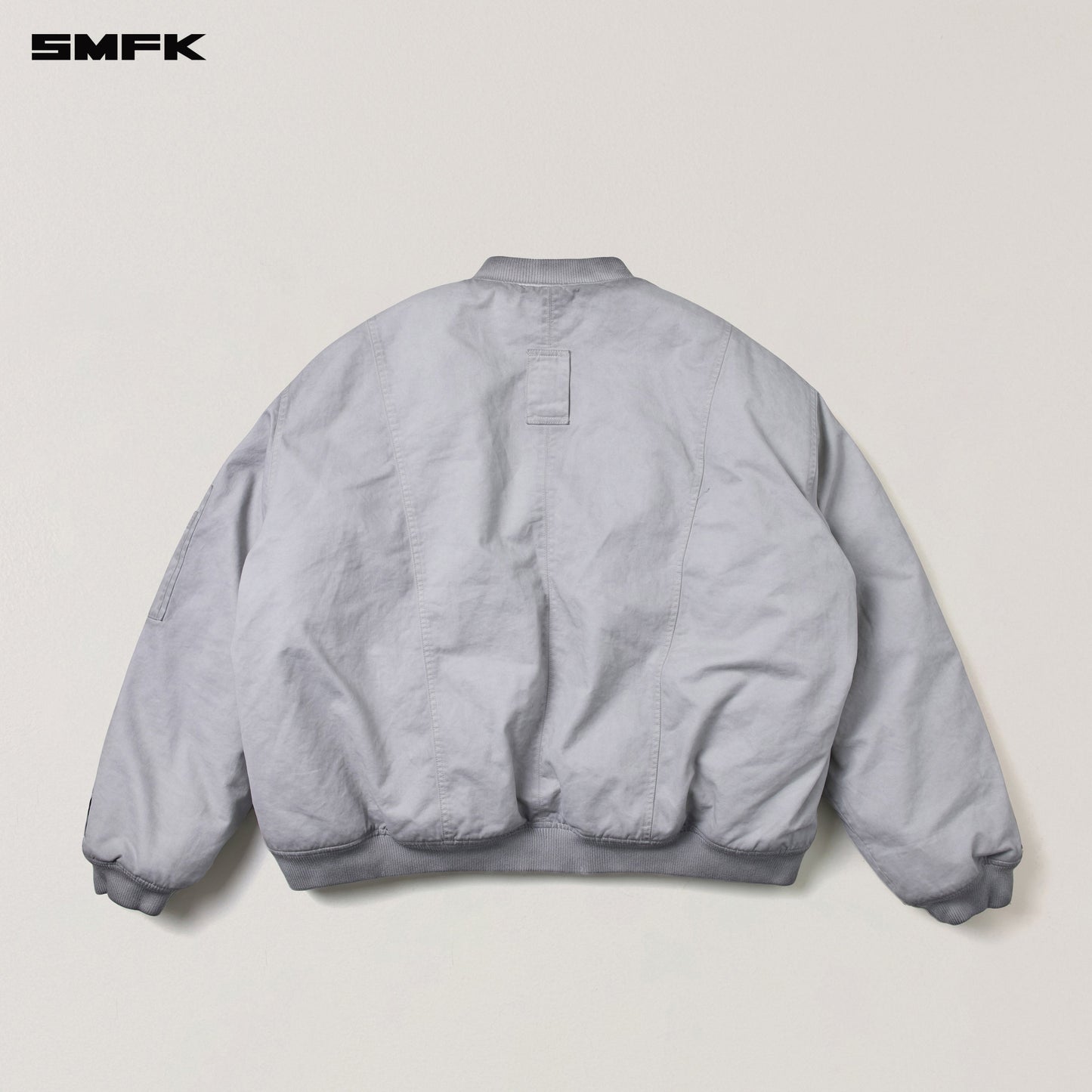 SMFK Vintage Vanish Storm Dye Massive Pilot Jacket/Stone Wash Vanish White