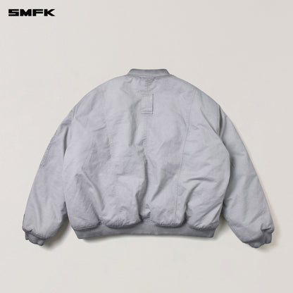 SMFK Vintage Vanish Storm Dye Massive Pilot Jacket/Stone Wash Vanish White