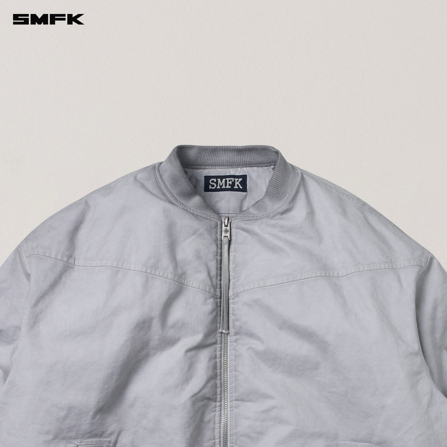 SMFK Vintage Vanish Storm Dye Massive Pilot Jacket/Stone Wash Vanish White