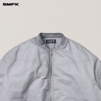 SMFK Vintage Vanish Storm Dye Massive Pilot Jacket/Stone Wash Vanish White
