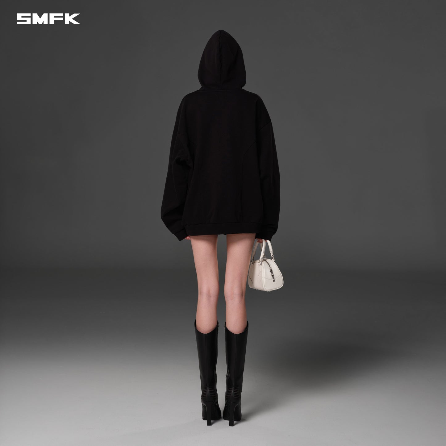 SMFK Permanent Muse Loose Hoodie Cotton Wild Black