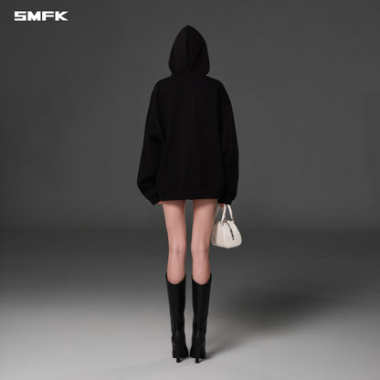 SMFK Permanent Muse Loose Hoodie Cotton Wild Black