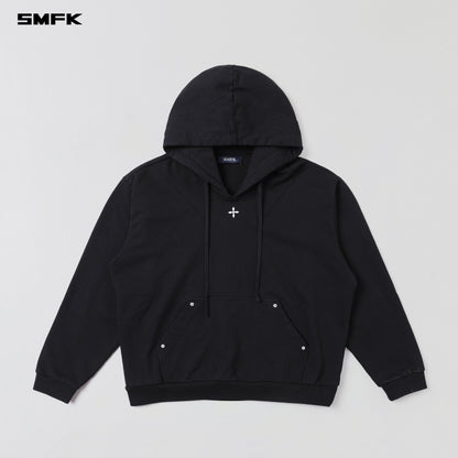 SMFK Permanent Muse Loose Hoodie Cotton Wild Black