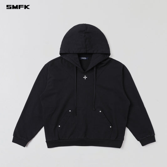 SMFK Permanent Muse Loose Hoodie Cotton Wild Black