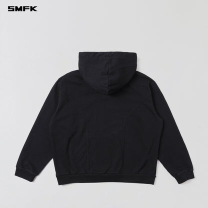 SMFK Permanent Muse Loose Hoodie Cotton Wild Black
