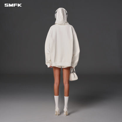 SMFK Permanent Muse Loose Hoodie Cotton Cloud White