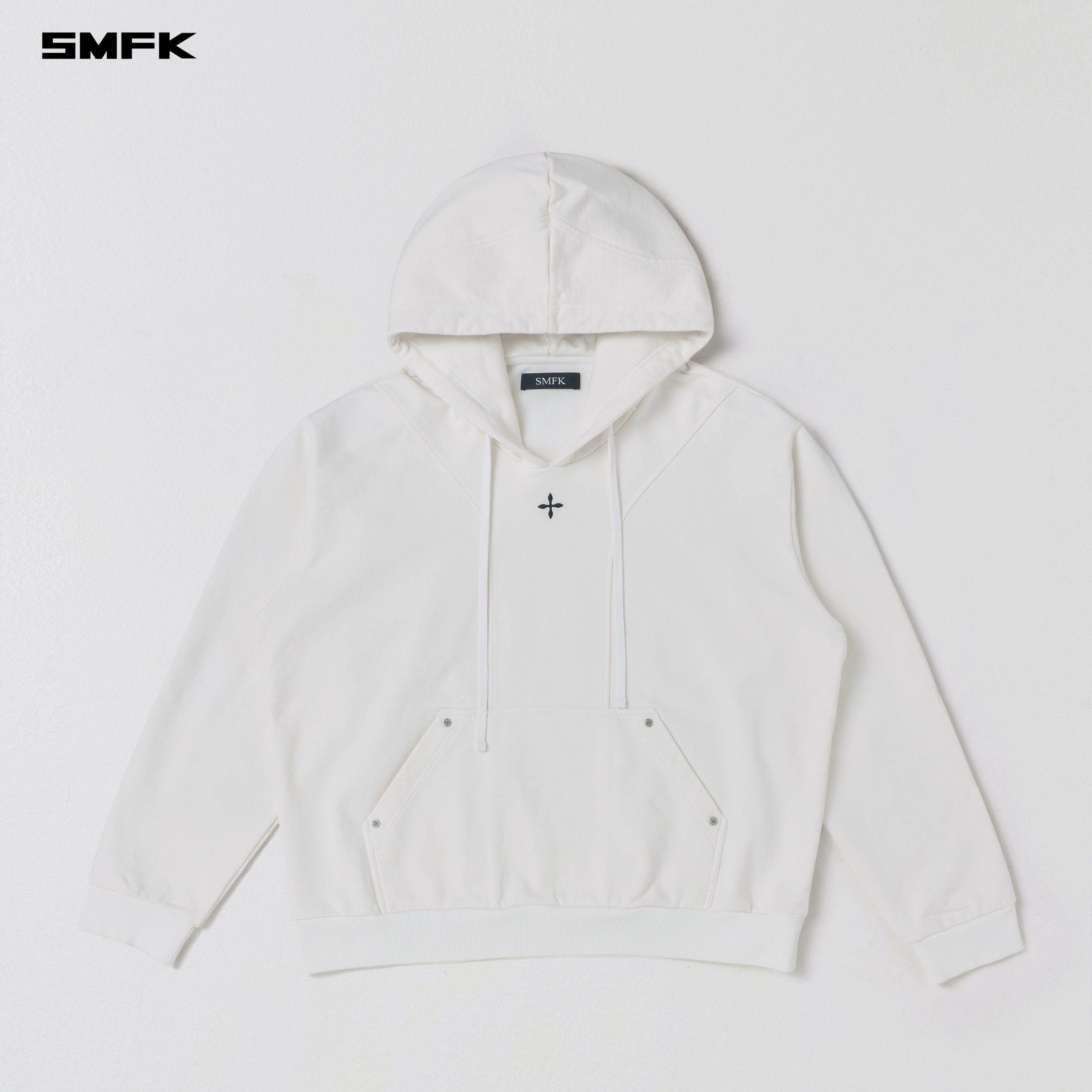 SMFK Permanent Muse Loose Hoodie Cotton Cloud White – Fixxshop